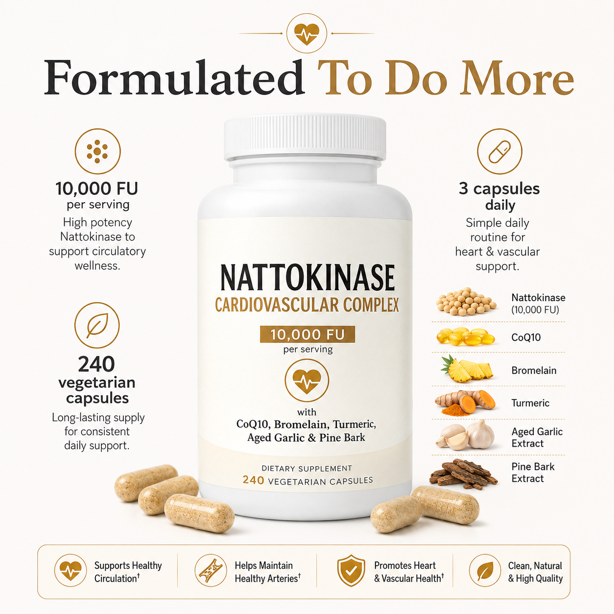 Nattokinase Cardiovascular Complex