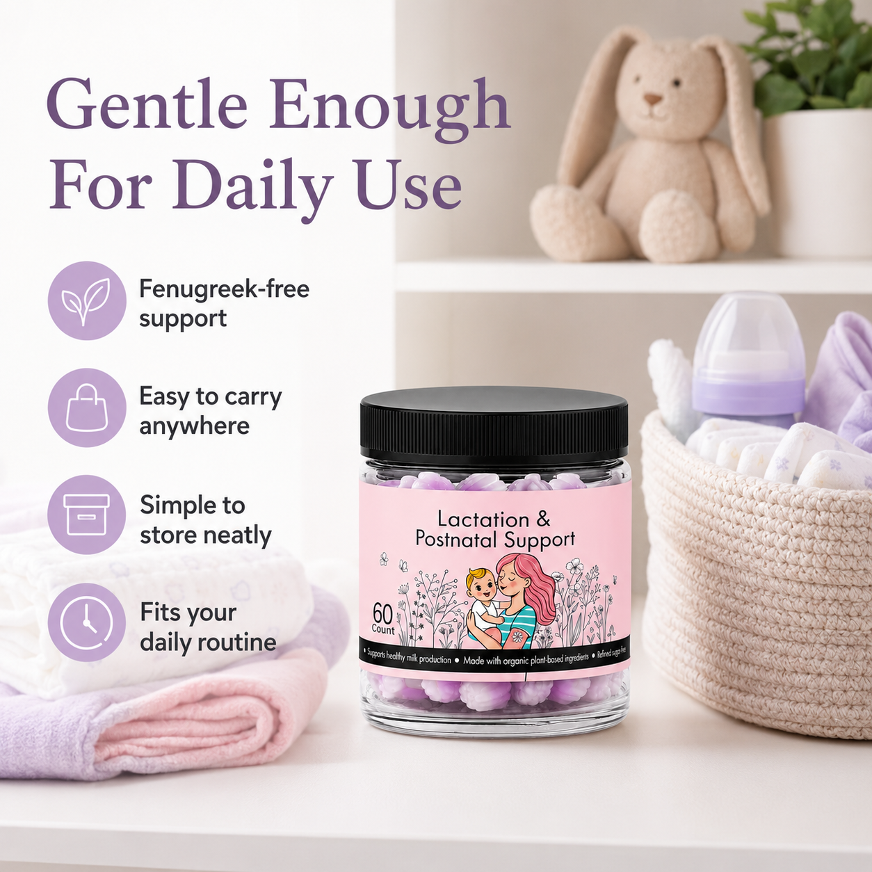 Nurtura™ Lactation & Postnatal Gummies