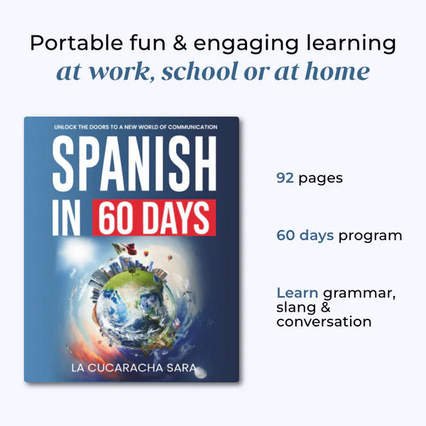 Spanish Workbook : Learn Spanish in 60 Days