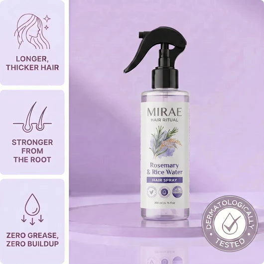 Rosemary + Rice Water Spray
