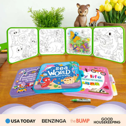 Mess-Free Water Coloring Book