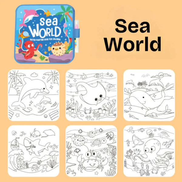 Mess-Free Water Coloring Book