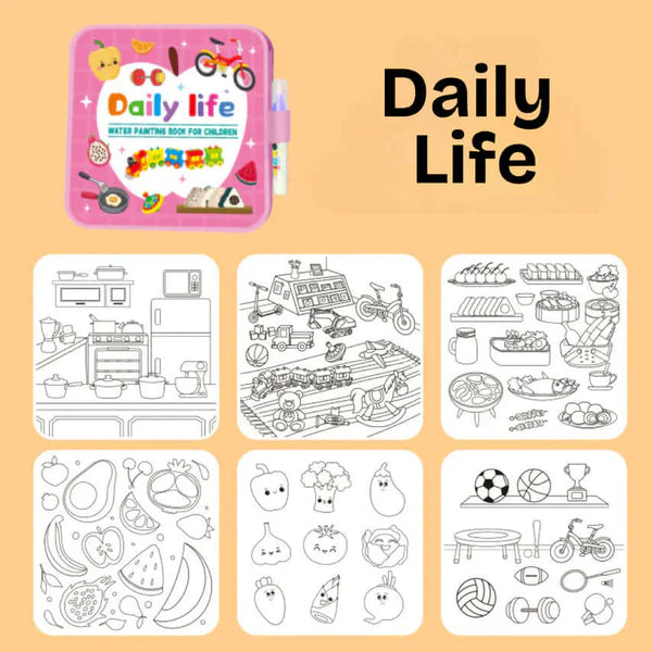 Mess-Free Water Coloring Book