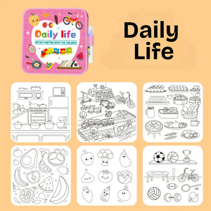 Mess-Free Water Coloring Book