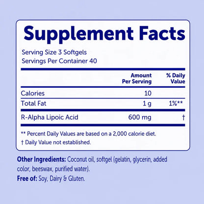 Active R-ALA Daily Support — steady energy, nerve comfort, antioxidant support