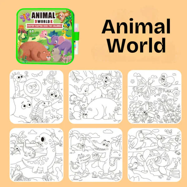 Mess-Free Water Coloring Book