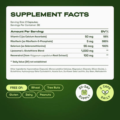 Liposomal Glutathione Supplement (30 Days)