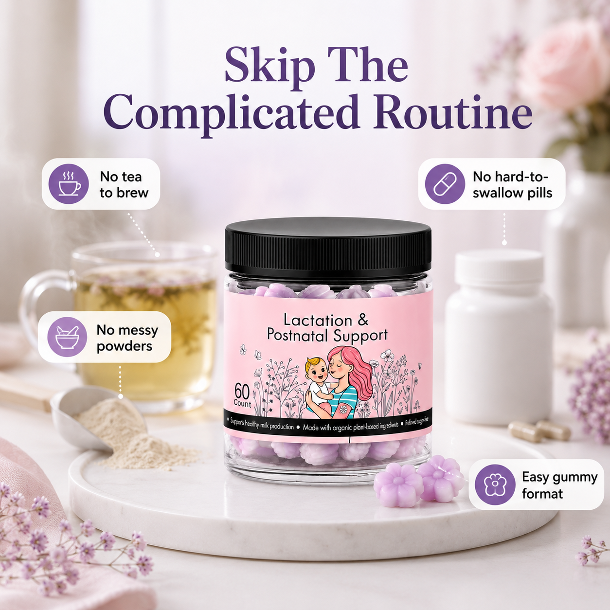 Nurtura™ Lactation & Postnatal Gummies
