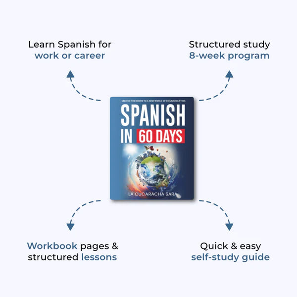 Spanish Workbook : Learn Spanish in 60 Days