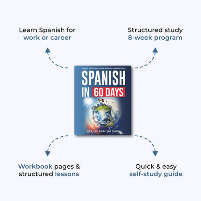 Spanish Workbook : Learn Spanish in 60 Days