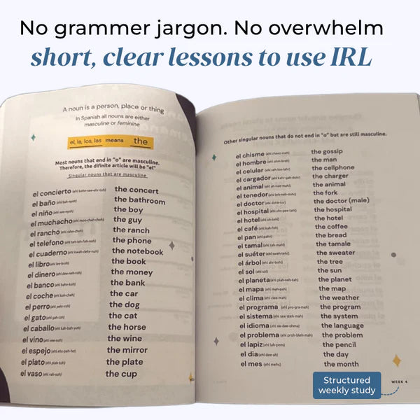 Spanish Workbook : Learn Spanish in 60 Days