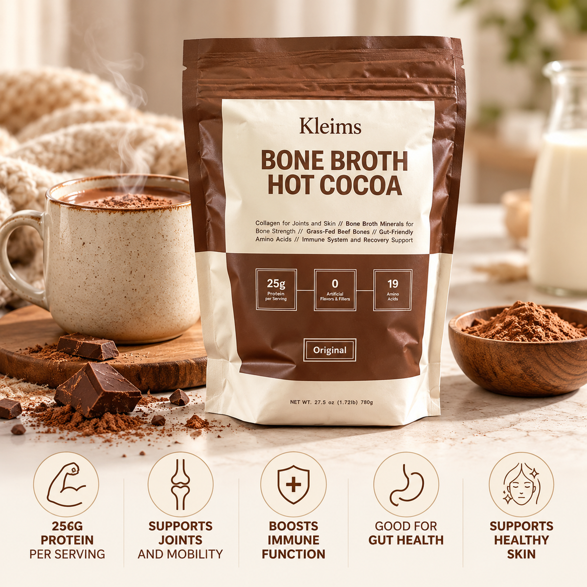 Kleims™ Bone Broth Hot Cocoa
